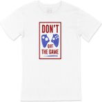 Cix Kırmızı Don't Quit The Game Tişört - Beyaz