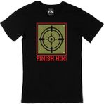 Cix Kırmızı Finish Him Siyah Tişört - L