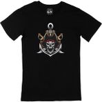 Cix Kuru Kafa Korsan Logo Siyah Erkek T-shirt
