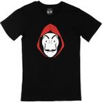 Cix La Casa Maskeli Yuvarlak Yaka Siyah T-shirt