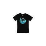 Cix Londra Baskılı Yuvarlak Yaka Siyah T-shirt
