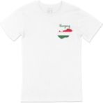 Cix Maceristan Haritalı ve Bayraklı Cep Logo Tasarımlı Beyaz Erkek T-shirt
