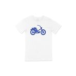 Cix Mavi Bisiklet Beyaz T-shirt