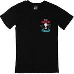 Cix Mavi Do Not Distrub Cep Logo Tasarımlı Siyah T-shirt