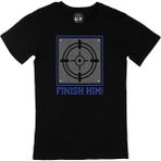 Cix Mavi Finish Him Siyah T-shirt
