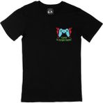 Cix Mavi Game Is Everything Cep Logo Tasarımlı Siyah T-shirt