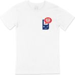 Cix Mavi Just One More Game Cep Logo Tasarımlı Beyaz Erkek T-shirt