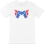 Cix Mavili Joystick Beyaz T-shirt