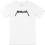 Cix Metallica Logolu Tişört - 5XL - Beyaz
