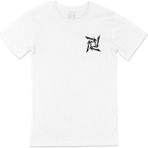 Cix Metallica Ninja Star Cep Logo Tasarımlı Beyaz Tişört - 5XL