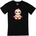 Cix Mindfulness Panda Baskılı Siyah Unisex T-shirt