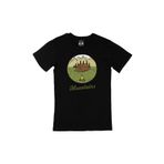 Cix Mountains Baskılı Siyah Unisex T-shirt