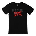 Cix My Soul Is Naked With You Baskılı Siyah Unisex T-shirt