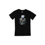 Cix Naruto Kakashi Hatake Baskılı Siyah Unisex T-shirt