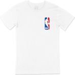 Cix Nba Klasik Logo Cep Logo Tasarımlı Beyaz Tişört