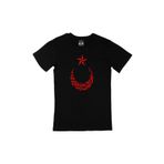 Cix Osmanlıca Türkiye Cumhuriyeti Ay Yıldızlı Siyah Erkek T-shirt