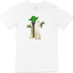 Cix Pelerinli Yoda Star Wars Tişört - XL - Beyaz