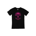 Cix Pembe Adventure Will Kill You Baskılı Siyah Unisex T-shirt