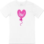 Cix Pembe Aşk Balonu Tişört - XS - Beyaz