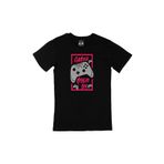 Cix Pembe Gamer Mode On Baskılı Siyah Erkek T-shirt