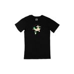 Cix Powerpuff Girls Butter Cup Baskılı Siyah Erkek T-shirt