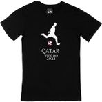 Cix Qatar 2020 Dünya Kupası Baskılı Siyah Erkek T-shirt