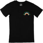 Cix Rainbow Gökkuşağı Cep Logo Tasarımlı Siyah Erkek T-shirt