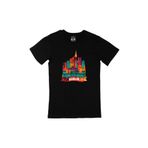 Cix Renkli Berlin İllüstrasyon Siyah Erkek T-shirt