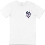 Cix Renkli Kurt Cep Logo Tasarımlı Beyaz Tişört - 4XL