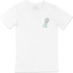 Cix Rick And Morty Cep Logo Tasarımlı Beyaz Tişört - 4XL