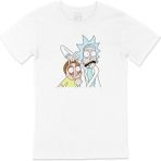 Cix Rick And Morty Tasarımlı T-Shirt - 4XL - Beyaz