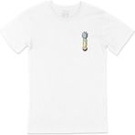 Cix Rick And Morty Ters Cep Logo Tasarımlı Beyaz Tişört - 4XL