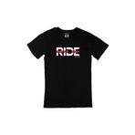 Cix Ride Bike Bisikletçi Baskılı Siyah Erkek T-shirt
