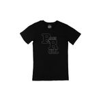 Cix Rock And Roll R Baskılı Siyah Erkek T-shirt