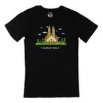 Cix Sagrada Familia Baskılı Siyah Erkek T-shirt
