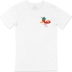 Cix Saksafon Çalan Karınca Cep Logo Tasarımlı Beyaz Tişört - 5XL