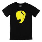 Cix Sarı Nota Baskılı Siyah Erkek T-shirt