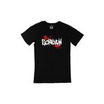 Cix Scream Çığlık Baskılı Siyah Erkek T-shirt