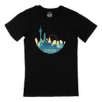 Cix Sidney Baskılı Siyah Erkek T-shirt