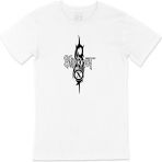 Cix Slipknot Logo Tasarımlı Tişört - Beyaz