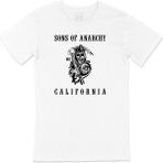Cix Sons Of Anarchy California Tişört - Beyaz