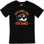 Cix Stay Home Play Game Siyah Erkek T-shirt