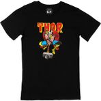 Cix Thor The Mighty Avenger Siyah Erkek T-shirt
