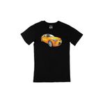 Cix Turuncu Spor Araba Siyah Erkek T-shirt