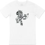 Cix Vikings Kılınç ve Balta Beyaz Ekek T-shirt