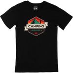 Cix Wild Life Camping Siyah T-shirt