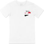 Cix Yemen Haritalı ve Bayraklı Beyaz Erkek T-shirt