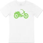 Cix Yeşil Bisiklet Beyaz T-shirt
