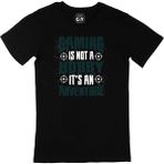 Cix Yeşil Gaming Is Not A Hobby Siyah T-shirt