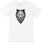 Cix Yeşil Gözlü Kurt Beyaz T-shirt